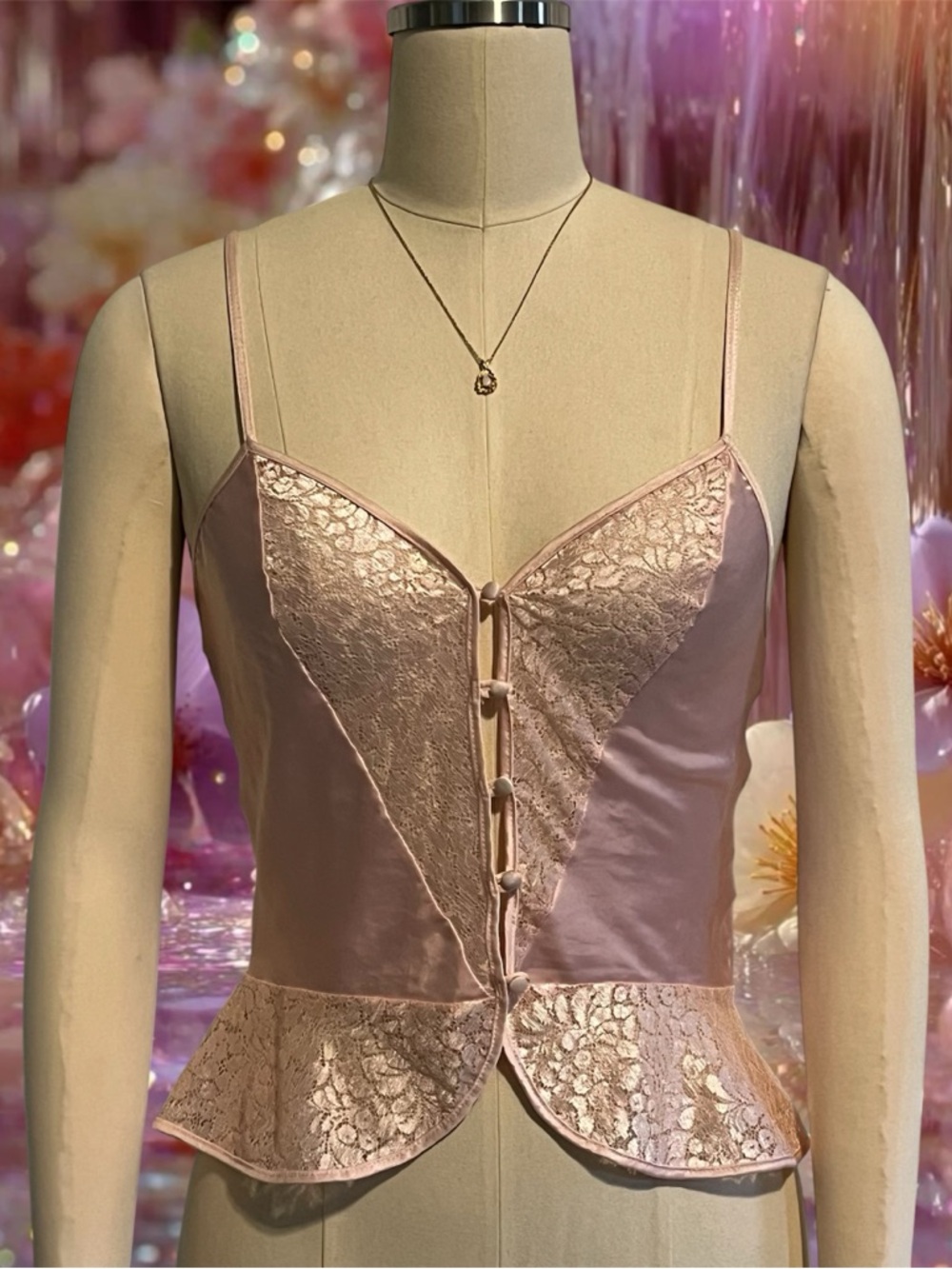 Vintage Fairy Pink Cami Blouse
